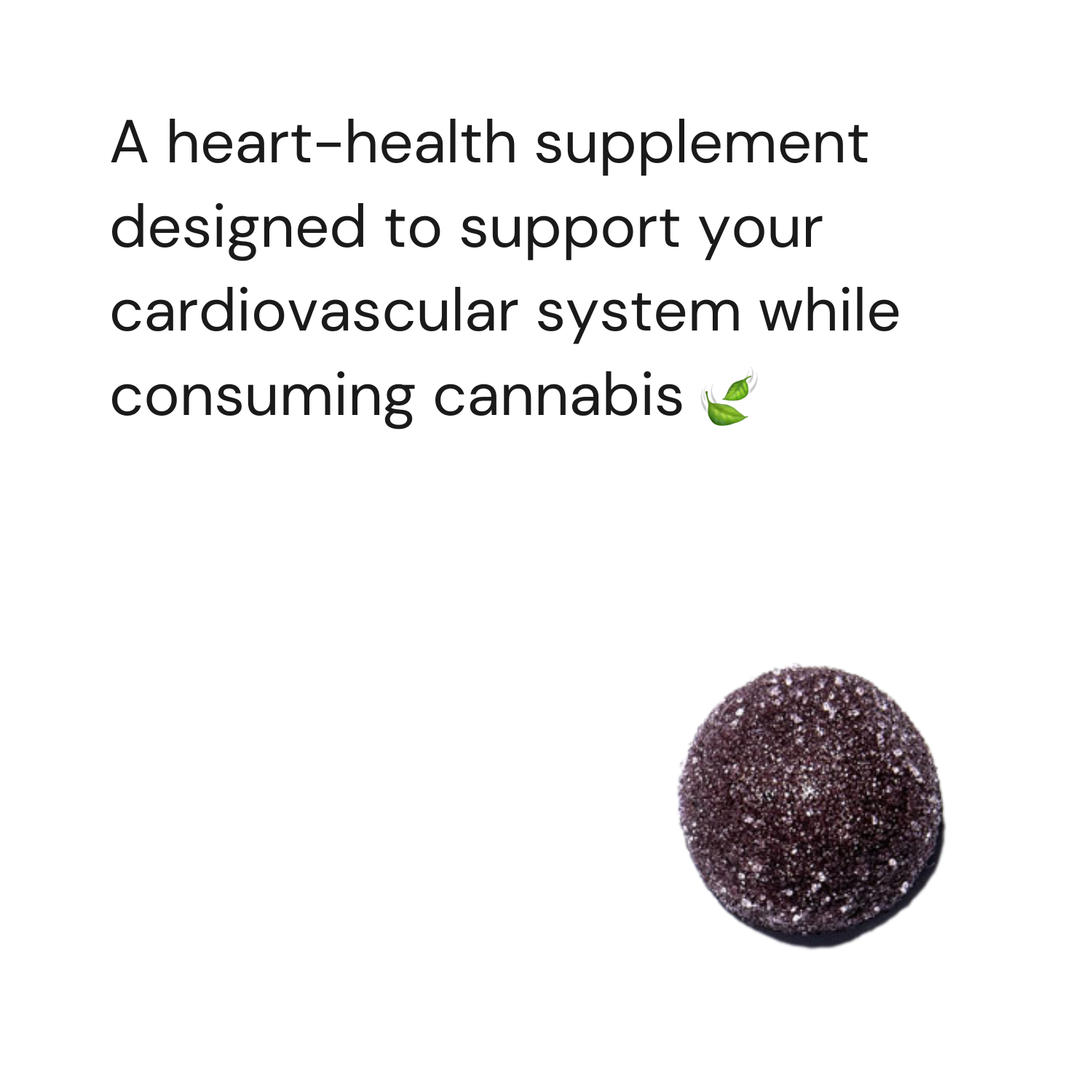 Genistein Heart-Health Gummy Supplement for Cannabis Users
